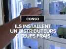 Deux agriculteurs lancent leurs distributeurs automatiques d'oeufs frais dans les Hautes-Pyrénées
