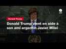 VIDEO. Donald Trump vient en aide à son ami argentin Javier Milei