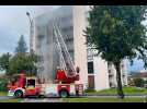 VIDÉO. Feu d'appartement à Saint-Lô: 45 personnes évacuées et dix blessés