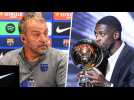 VIDÉO. Ballon d'or : l'entraîneur du Barça, Hansi Flick, reconnait le mérite d'Ousmane Dembélé