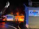 Un incendie dans l'entreprise de transport Lefort à Villers-Cotterêts