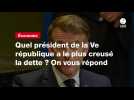 VIDEO. Quel président de la Ve république a le plus creusé la dette ? On vous répond
