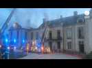 VIDÉO. Toiture, poutres, objets d'art... Le château de Médavy en partie détruit par les flammes