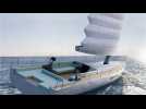 Michelin dévoile un yacht écologique futuriste équipé d'une voile gonflable