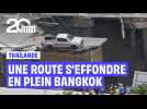 Thaïlande : Un trou béant en plein Bangkok après l'effondrement d'une route