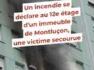 Faits divers - Un incendie se déclare au 12e étage d'un immeuble de Montluçon, une victime secourue