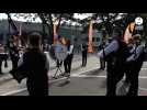 VIDÉO. Le Pipe Band Roñsed-Mor accueille les joueurs du FC Lorient