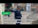 Hazebrouck : Basile Boute, chef d'escadron, prend officiellement le commandement de la Compagnie de gendarmerie d'Hazebrouck