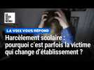 Harcèlement scolaire : pourquoi c'est parfois à la victime de changer d'établissement ?