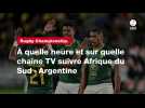 VIDÉO. Rugby Championship. À quelle heure et sur quelle chaîne TV suivre Afrique du Sud - Argentine