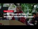 VIDEO. Le MIT refuse de signer les principes éducatifs de Trump