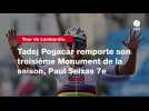 VIDÉO. Tour de Lombardie. Tadej Pogacar remporte son troisième Monument de la saison, Paul Seixas 7e