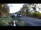 Accident de camion à Plougourvest