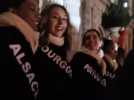 Amiens : les Miss régionales illuminent le marché de Noël