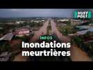 Les images de la dévastation en Asie du Sud-est, où les inondations ont fait près de 450 morts