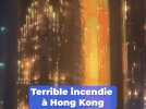 Hong Kong : Les images du terrible incendie d'un ensemble de gratte-ciel qui a fait au moins 55 morts