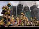 VIDÉO. Incendie à Hong Kong : il n'est toujours pas éteint et le bilan s'alourdit