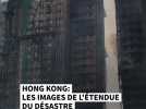 Hong Kong: les images de l'étendue du désastre