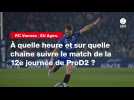 VIDÉO. RC Vannes - SU Agen. À quelle heure et sur quelle chaîne suivre le match de la 12e journée de ProD2 ?