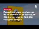 VIDÉO. Renault annonce une hausse de sa production en France en 2025, avec plus de 500 000 véhicules conçus