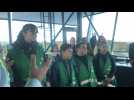 De jeunes Etaplois à la découverte de la tour de contrôle de l'aéroport du Touquet