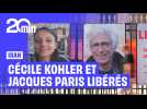 Fin de détention de Cécile Kohler et Jacques Paris en Iran