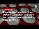 VIDEO. Pourquoi les hôtesses et les stewards détestent-ils quand les passagers commandent un Coca light ?