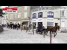 VIDÉO. Salon du cheval à Angers : cavaliers et équipages investissent la ville