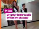 Ève Gilles & la sublime Miss Croatie, Laura Gnjatovic à Miss Univers