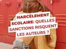 Harcèlement scolaire : quelles sanctions risquent les auteurs?