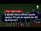 VIDÉO. France - Afrique du Sud. À quelle heure et sur quelle chaîne TV voir le match du XV de France ?