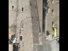 Rome: une partie de la tour médiévale Torre dei Conti s'effondre pendant les opérations de sauvetage
