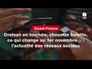VIDEO. Orelsan en tournée, chouette hulotte, ce qui change au 1er novembre... : l'actualité des réseaux sociaux