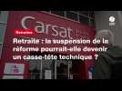 VIDEO. Retraite : la suspension de la réforme pourrait-elle devenir un casse-tête technique ?