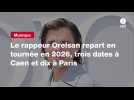 VIDEO. Le rappeur Orelsan repart en tournée en 2026, trois dates à Caen et dix à Paris
