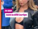 Eva Queen avant d'assister au défilé Courrèges