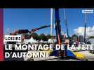 Le montage de la fête d'automne à Charleville
