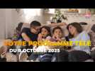 Votre programme télé du mercredi 08 octobre 2025