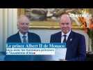 Le prince Albert II de Monaco reçu avec les honneurs princiers à l'Académie d'Aix