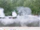 Explosion de batterie de voiture électrique : une simulation grandeur nature