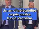 Un an d'inéligibilité requis contre David Rachline