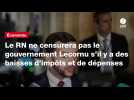 VIDEO. Le RN ne censurera pas le gouvernement Lecornu s'il y a des baisses d'impôts et de dépenses