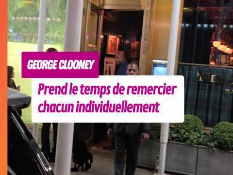 VIDEO : Un vrai gentleman George Clooney