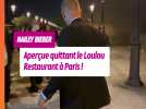 Hailey Bieber aperçue quittant le Loulou Restaurant à Paris !