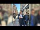 Harry Styles photographié incognito lors d'un tractage de campagne pour Rachida Dati
