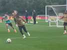 Ganiou à l'entraînement avec le RC Lens