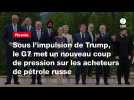 VIDEO. Dans un communiqué commun, les ministres des Finances du G7 se sont engagés, mercredi 1er octobre, à cibler ceux qui continuent d'augmenter leurs achats de pétrole russe malgré la guerre menée par Moscou en Ukraine.