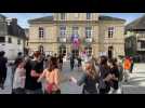 Ces lycéens carhaisiens ont dansé dans le centre-ville après la manifestation du jeudi 2 octobre