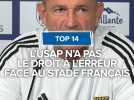 Top 14 : L'USAP n'a pas le droit à l'erreur face au Stade Français
