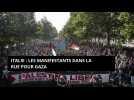 Italie : les manifestants dans la rue pour Gaza